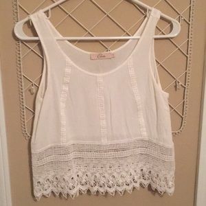 White crop top!